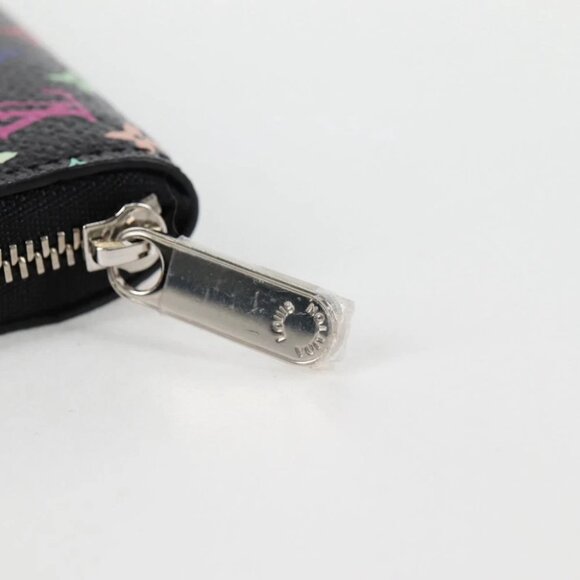 LOUIS VUITTON Multicolor LV × TM Zippy Coin Purse Black - Picture 10 of 14